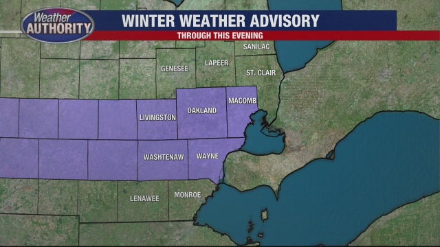 Metro Detroit under winter weather advisory, NWS says 2-4 inches could fall