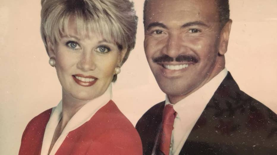 Monica Gayle and Huel Perkins first teamed up on the anchor desk in 1997.