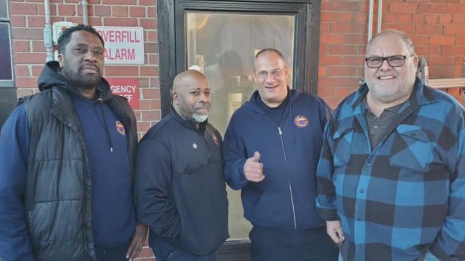Harbormaster heroes: These are the four officers who rescued the man from the icy water.
