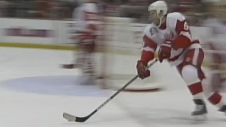 Vladimir Konstantinov of Detroit Red Wings and battle after limo crash