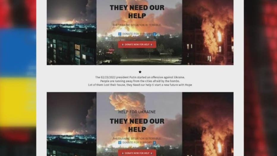 Websites like the one pictured are fake, designed to prey on your good will. There are actual charities that are legitimate, however.