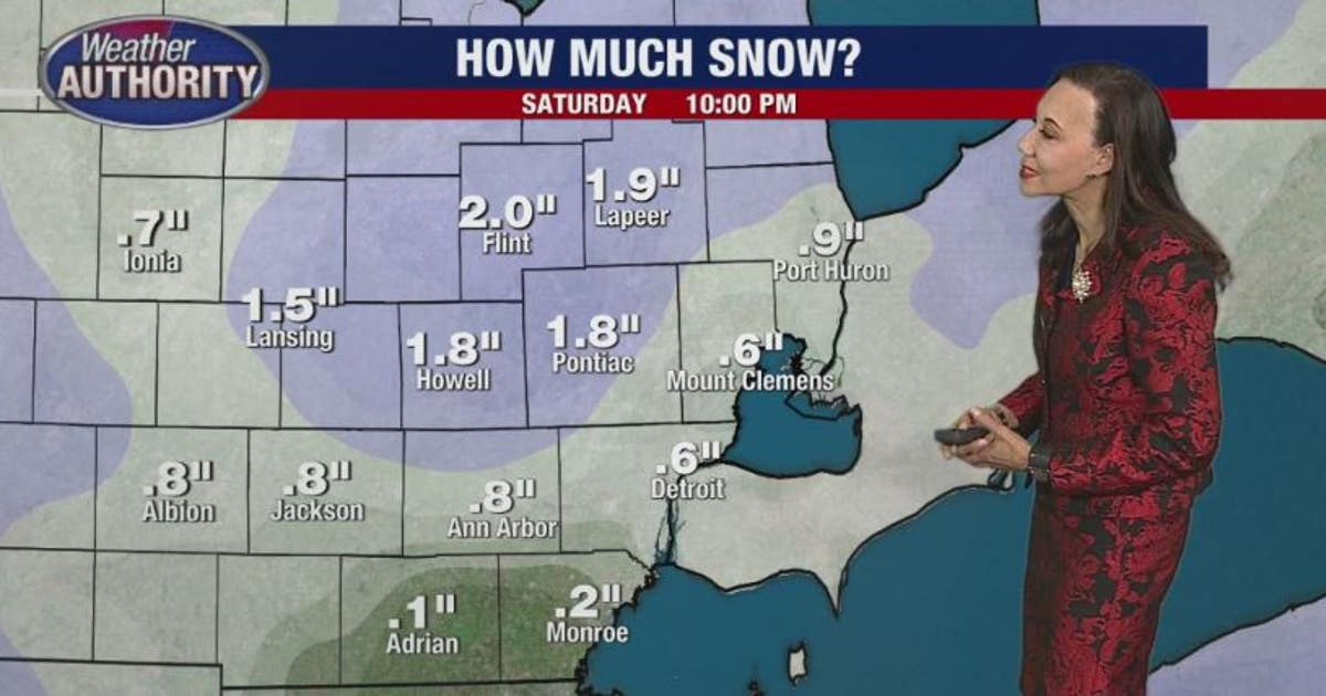 Snow (just a little) expected for Saturday | FOX 2 Detroit