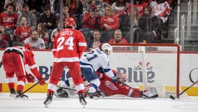 Point's OT goal lifts Lightning past Red Wings 2-1