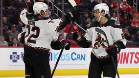 Schmaltz's 4 points help Coyotes waltz past Red Wings, 9-2