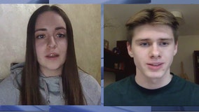 Ukraine college students attending local professor's online class, share their fears, challenges