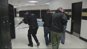 Downriver police practice how to respond to school shootings during training in Taylor