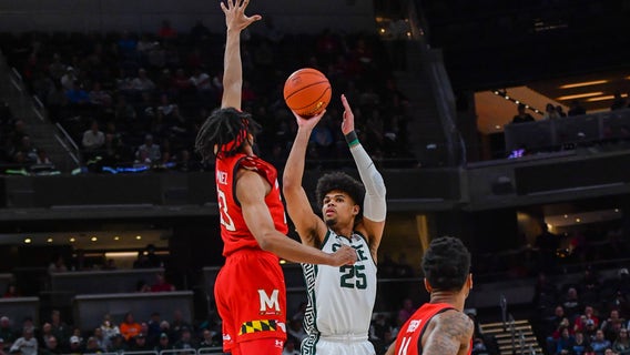 Michigan State nearly blows 20-point lead, holds off Terps