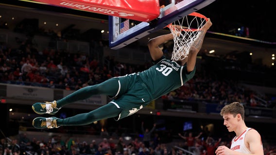 Spartans pull away late to beat Wisconsin 69-63