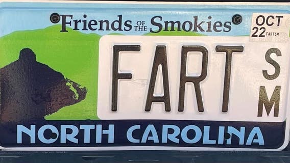 Woman fights to keep ‘FART’ license plate in North Carolina