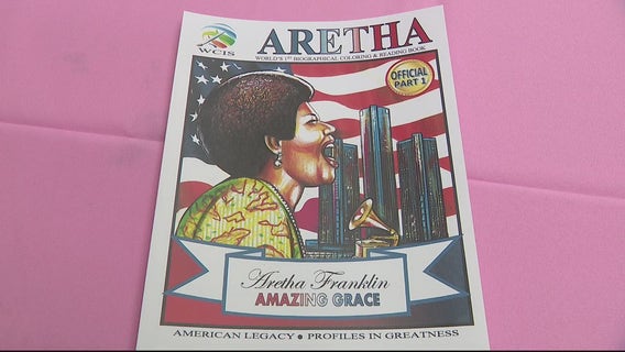 Coloring book features life story of Queen of Soul Aretha Franklin