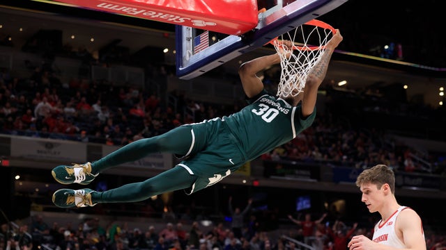 Spartans pull away late to beat Wisconsin 69-63