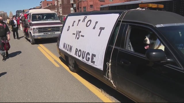 Annual Marche du Nain Rouge returns to Detroit's Midtown after 2-year hiatus