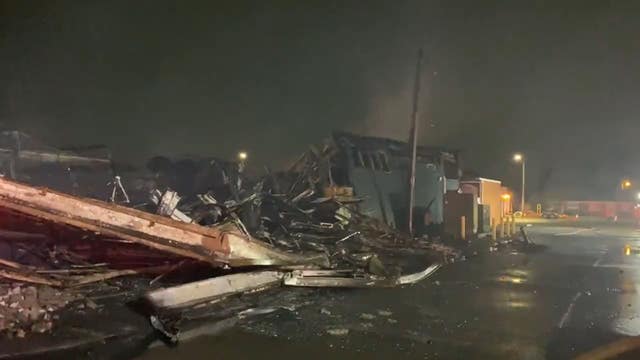 Massive warehouse fire in Melvindale prompts precautionary shelter-in-place order over chemicals