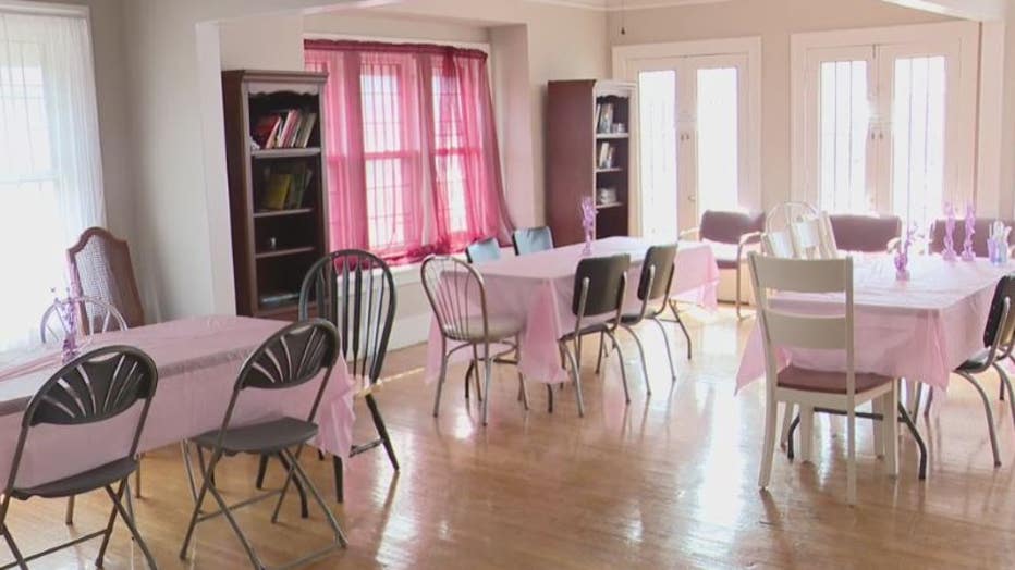 Inside the All Things Women Shelter.