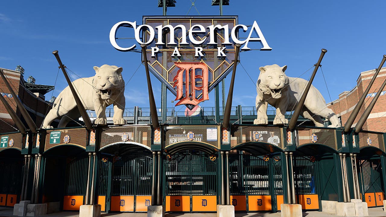 Opening Day at Comerica Park