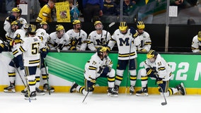 NCAA Frozen Four: Denver beats Michigan 3-2 in overtime