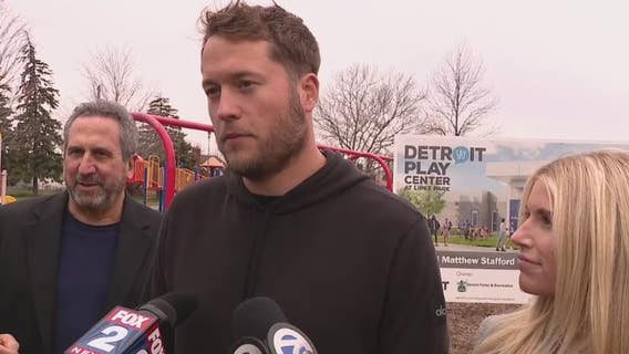 Matthew and Kelly Stafford back for SAY Detroit Education Center ground breaking