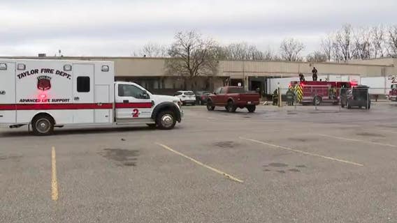 Taylor firefighter burned while battling blaze at packaging company