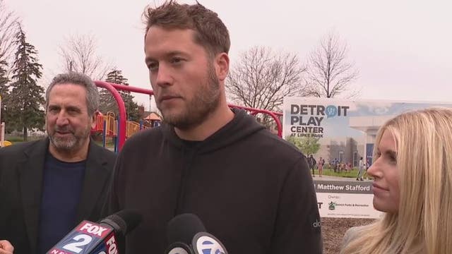 Matthew and Kelly Stafford back for SAY Detroit Education Center ground breaking