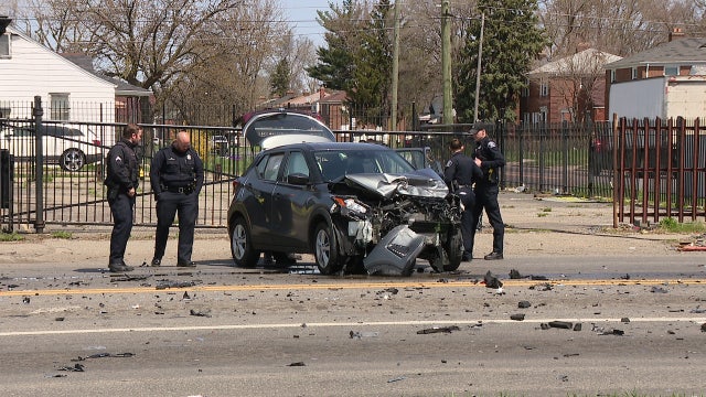 4-year-old boy hurt when speeding driver causes rollover crash, runs from scene on Detroit's east side