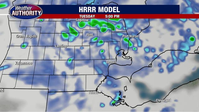 Dropping temperatures, rain showers, and even some snow chances Tuesday