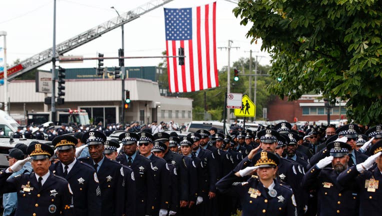 Funeral Held For Chicago Police Officer Killed In The Line Of Duty