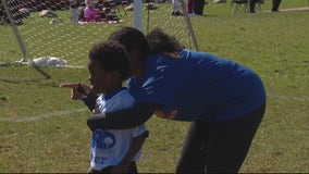 Mother's Day weekend at the Soccer in the D program