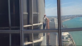 'Pro-Life Spider-Man' climbs Detroit's Renaissance Center, says he learned how to do it on YouTube
