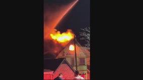 Fire burns at Moon River Soap Co. in downtown Rochester