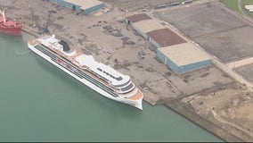 Viking Octantis cruise ship docks at Detroit for inaugural Great Lakes voyage