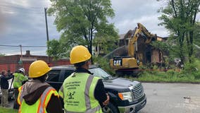 Detroit demolishing blighted homes across from Fisher Body Plant
