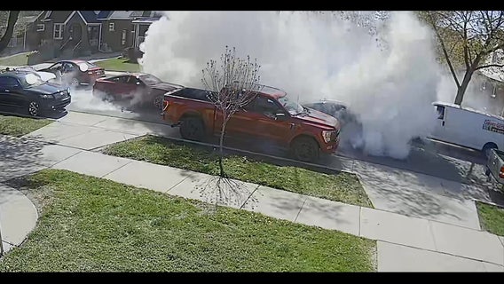 Video: Dearborn neighborhood filled with smoke from burnouts celebrating wedding