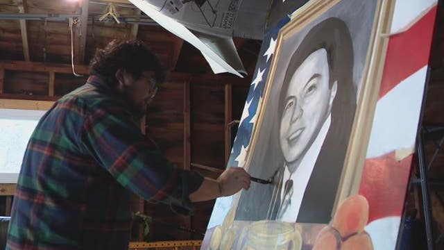 Artist paints mural honoring Vincent Chin, as Detroit marks 40 years since his murder