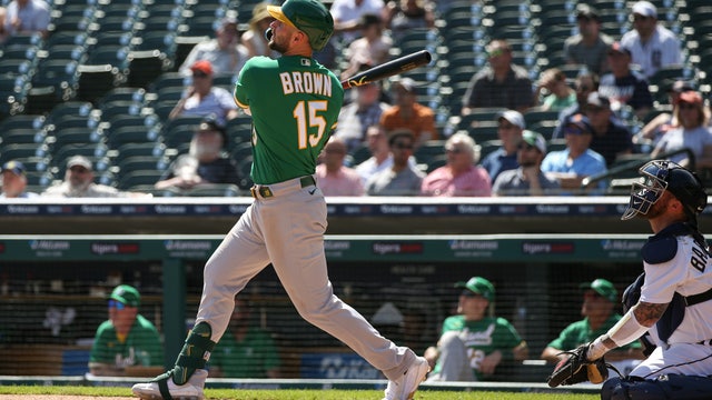 Brown hits go-ahead HR in 8th, A's take 4 of 5 from Tigers