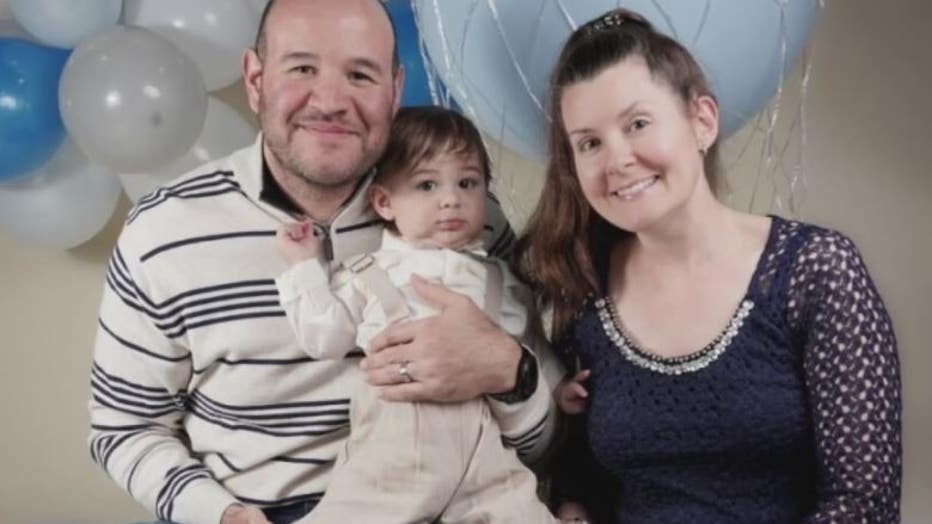 Officer Ricardo Sanchez and his family.