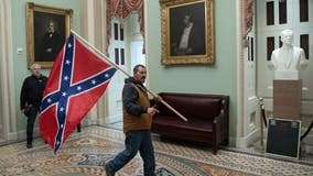 Dad who carried Confederate flag into Capitol during Jan. 6 riot heads to trial