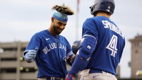 Blue Jays back Berríos with early homers, rout Tigers 10--1