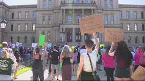 Some Michiganders protest, other celebrate after Supreme Court overturns Roe v. Wade