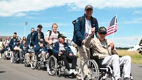 WWII veterans flown to Normandy for D-Day anniversary
