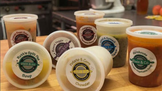 Chef Elwin's Potato Leek Soup served warm or chilled