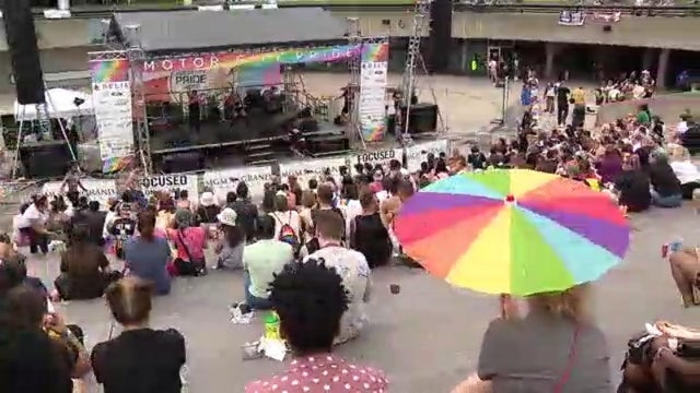 Thousands celebrate Motor City Pride in downtown Detroit on Saturday