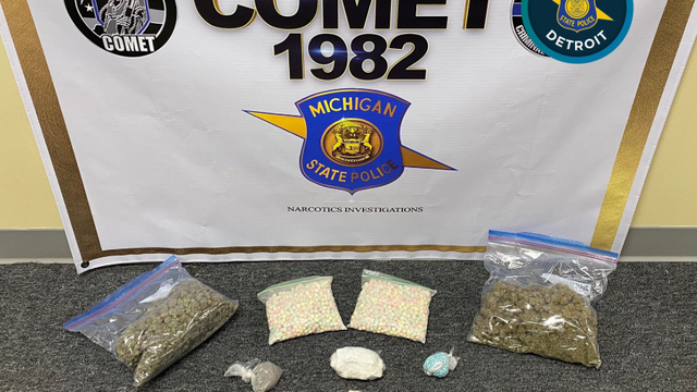 State police arrest 3, find MDMA, Fentanyl, pot, and more worth $100K in Detroit drug bust