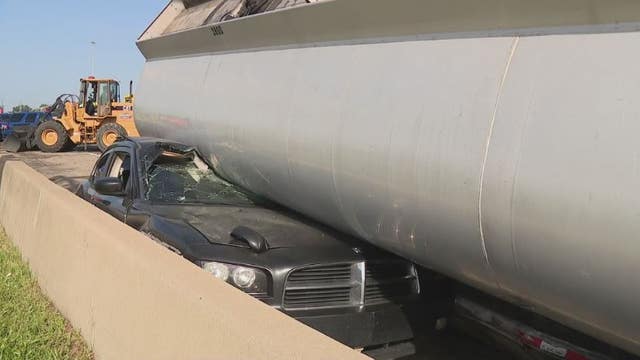Man survives tanker landing on his car in 4-vehicle I-75 crash that left 1 dead
