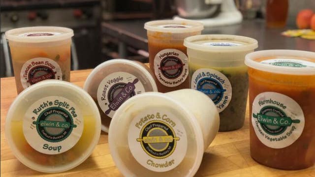 Chef Elwin's Potato Leek Soup served warm or chilled