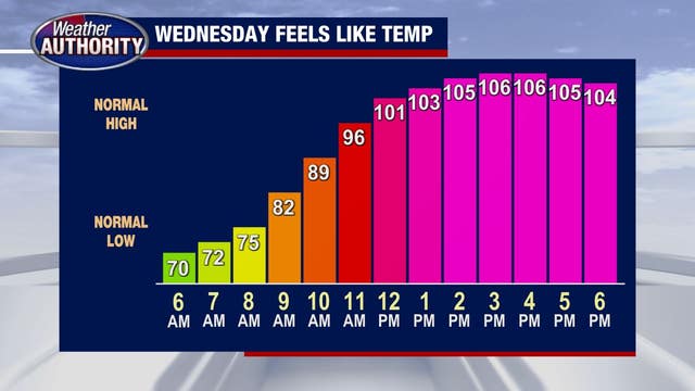 Michigan weather bringing extreme heat, temps that will feel like 105+ on Wednesday