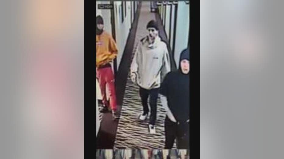 The three suspects in the Melvindale Red Roof Inn police situation. 