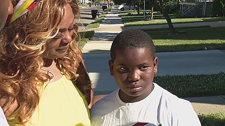 Tasha Walker, left, and her son Ja'mes.