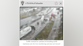 NB I-75 reopened at Fort Street and Schaefer after semi-truck jackknifes