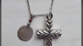 Keepsake necklace with cremains inside crucifix found in Bloomfield Hills