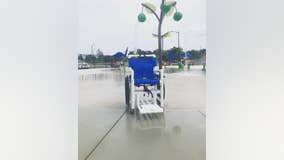 Clinton Township Splash Pad adds waterproof wheelchair